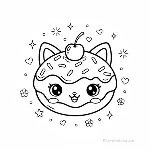 Coloriage Kawaii Bonbons Kawaii #27
