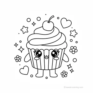 Coloriage Kawaii Bonbons Kawaii #30