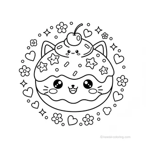 Coloriage Kawaii Bonbons Kawaii #21