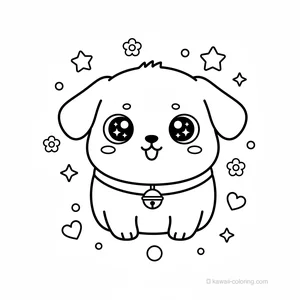 Coloriage Kawaii Chiens Kawaii #21