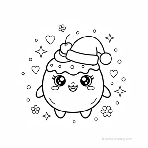 Coloriage Kawaii Christmas Kawaii #10