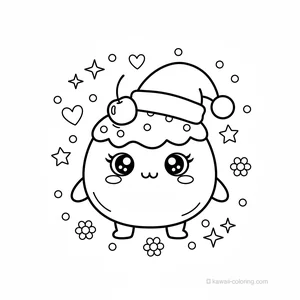 Coloriage Kawaii Christmas Kawaii #8