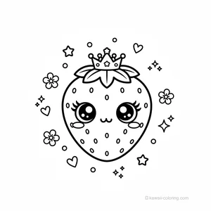 Coloriage Kawaii Fruits Kawaii #29