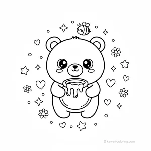 Ours Kawaii avec Miel #6