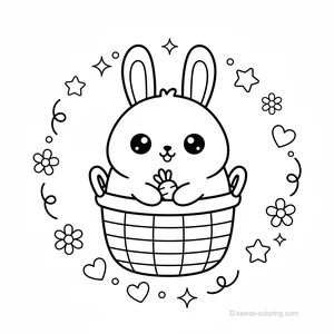 Lapin Kawaii dans Panier #1