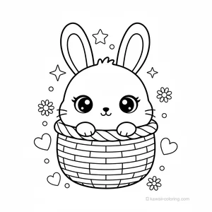 Lapin Kawaii dans Panier #7