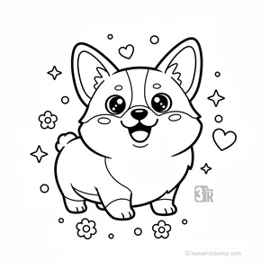 Corgi Kawaii Souriant #4