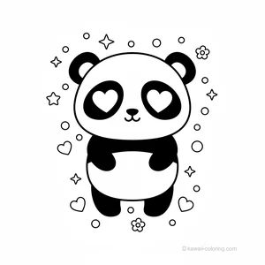 Panda Kawaii Amoureux #19