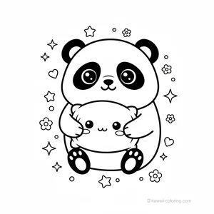 Hugging Kawaii Panda #10