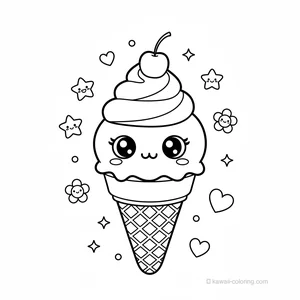 Cornet de Glace Kawaii #17
