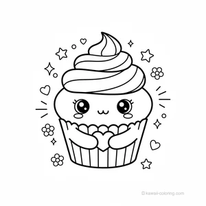 Cupcake Kawaii Glacé #15