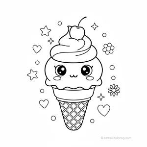 Cornet de Glace Kawaii #11