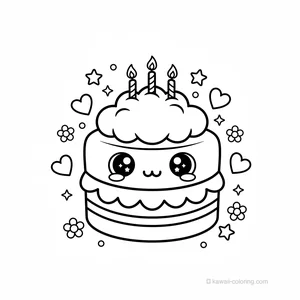 Gâteau Anniversaire Kawaii #8