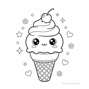 Cornet de Glace Kawaii #7