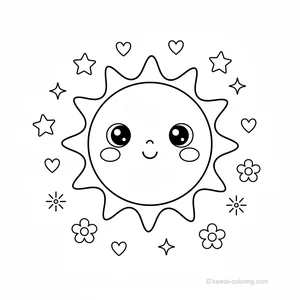 Soleil Souriant Kawaii #10