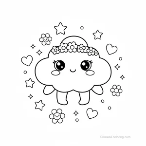 Coloriage Kawaii Nature Kawaii #26