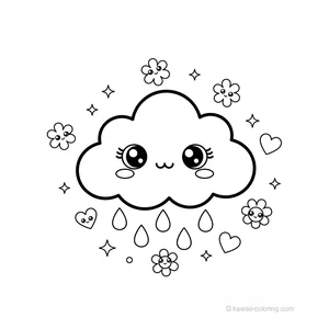 Coloriage Kawaii Nature Kawaii #27