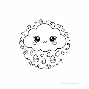 Coloriage Kawaii Nature Kawaii #20