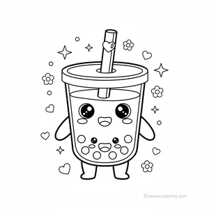 Coloriage Kawaii Nourriture Kawaii #25