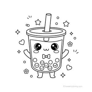 Coloriage Kawaii Nourriture Kawaii #26