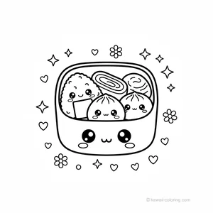 Coloriage Kawaii Nourriture Kawaii #29