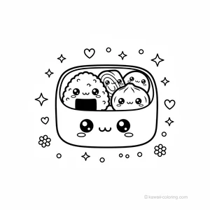 Coloriage Kawaii Nourriture Kawaii #30