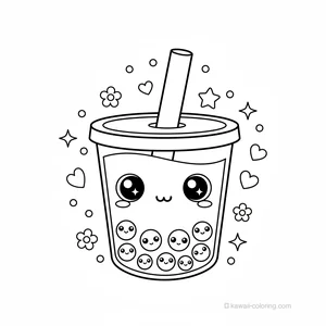 Coloriage Kawaii Nourriture Kawaii #28