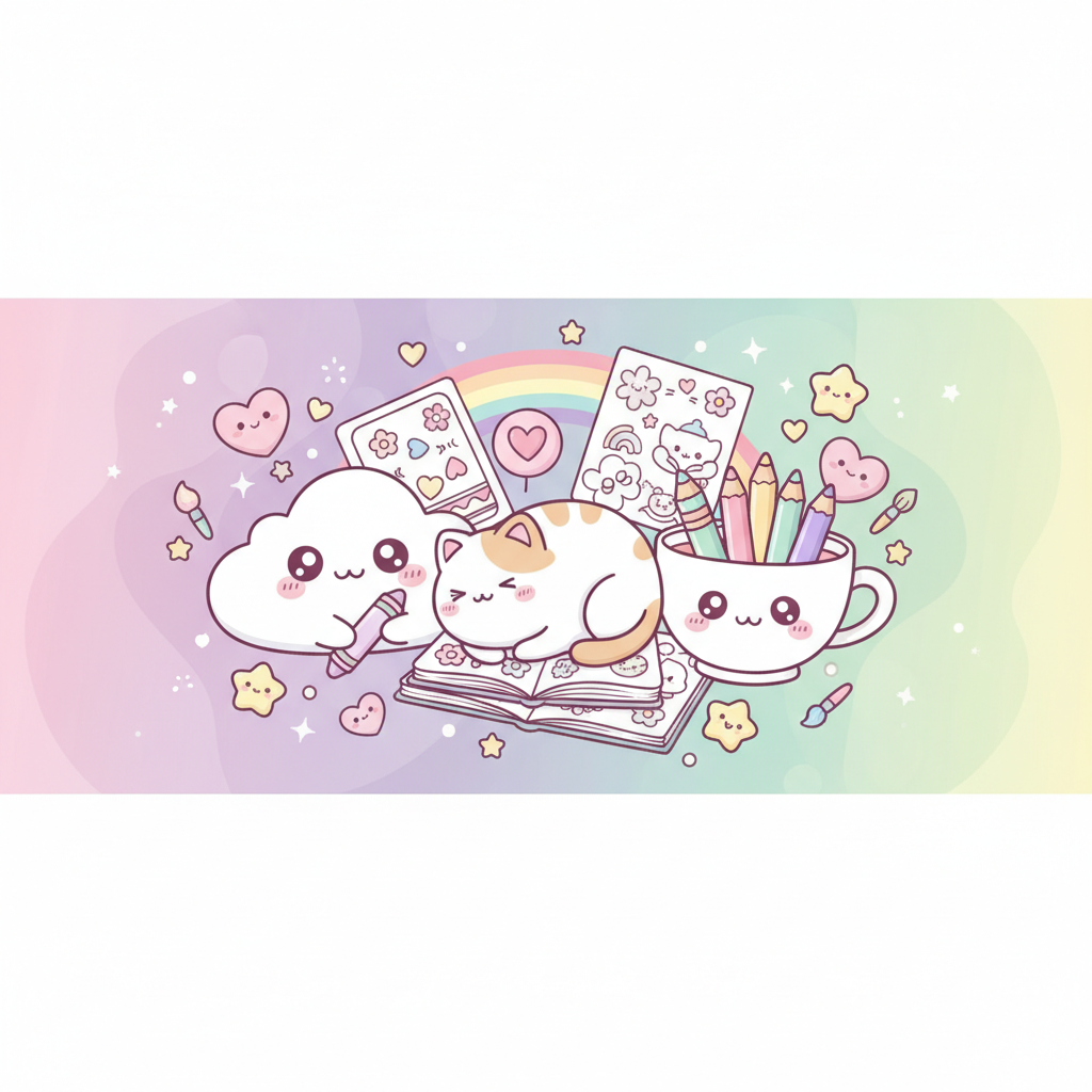 Coloreado Kawaii Anti-Estrés: La Guía Linda para Adultos