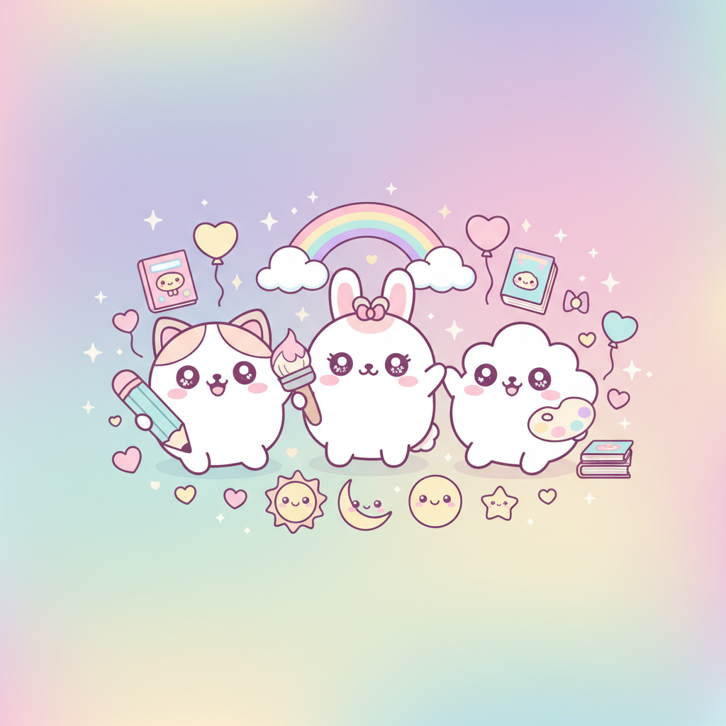 Dibujar y Colorear Kawaii: ¡La Guía Definitiva Súper Tierna!