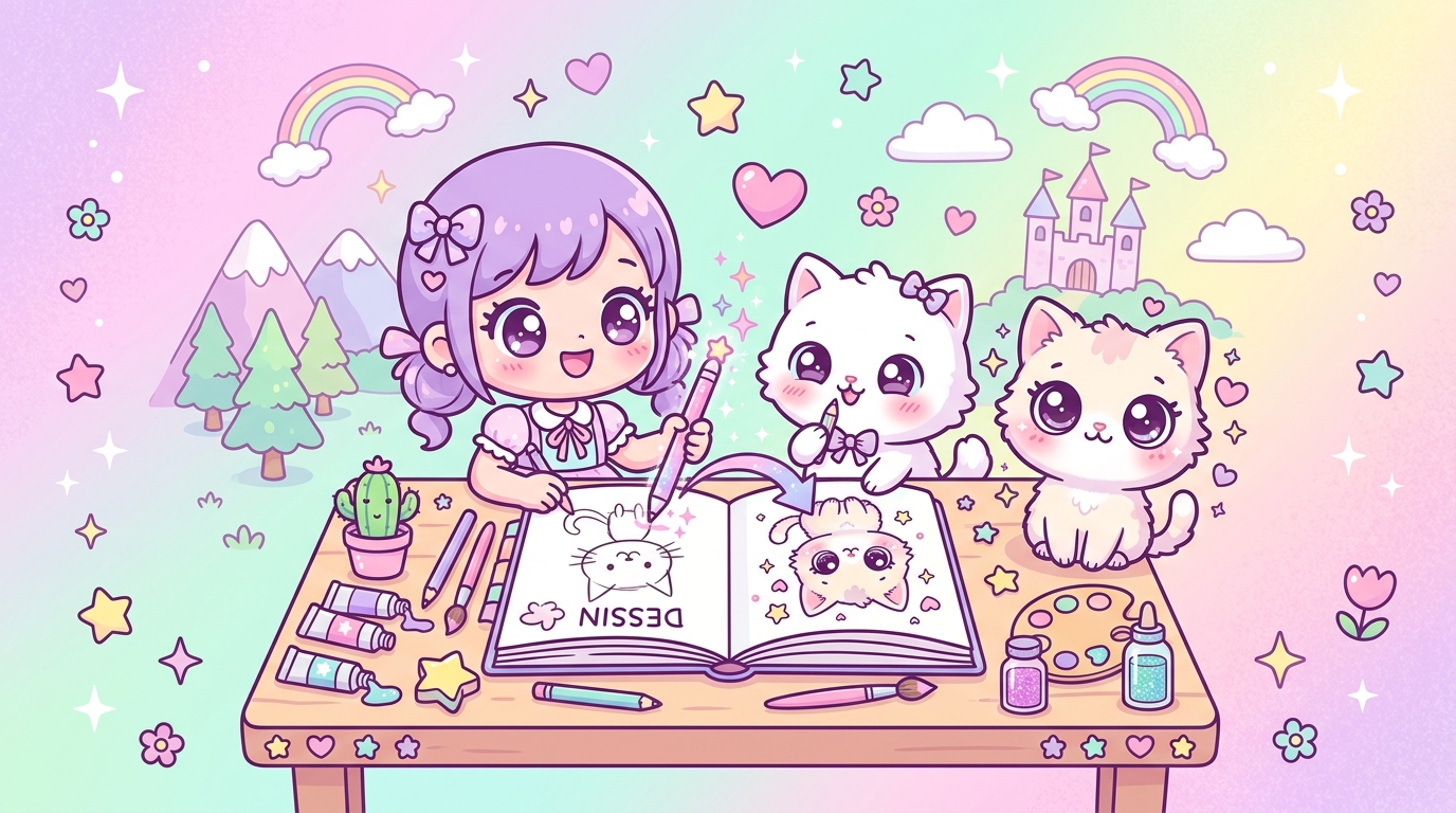 Aprende dibujo kawaii fácil con esta guía paso a paso