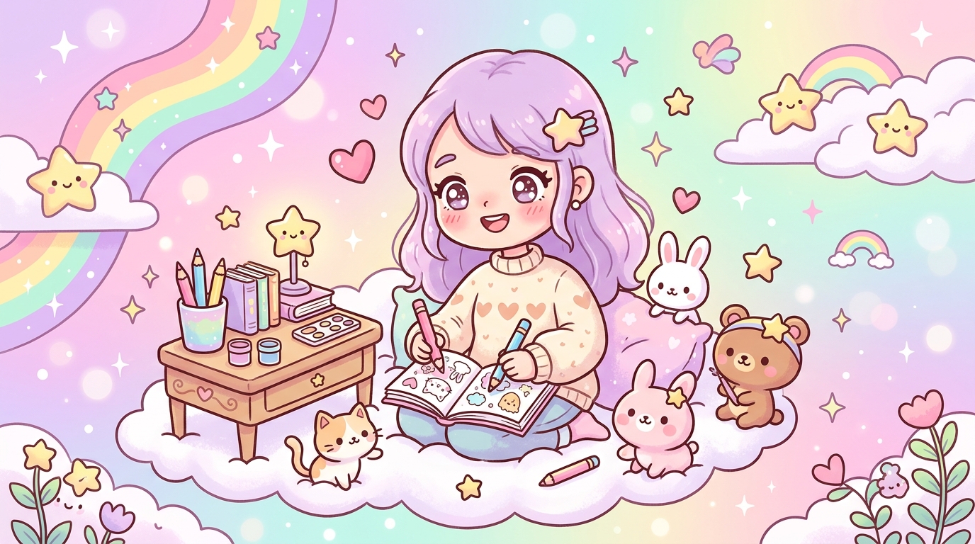 Coloriage kawaii adulte : le guide zen pour décompresser