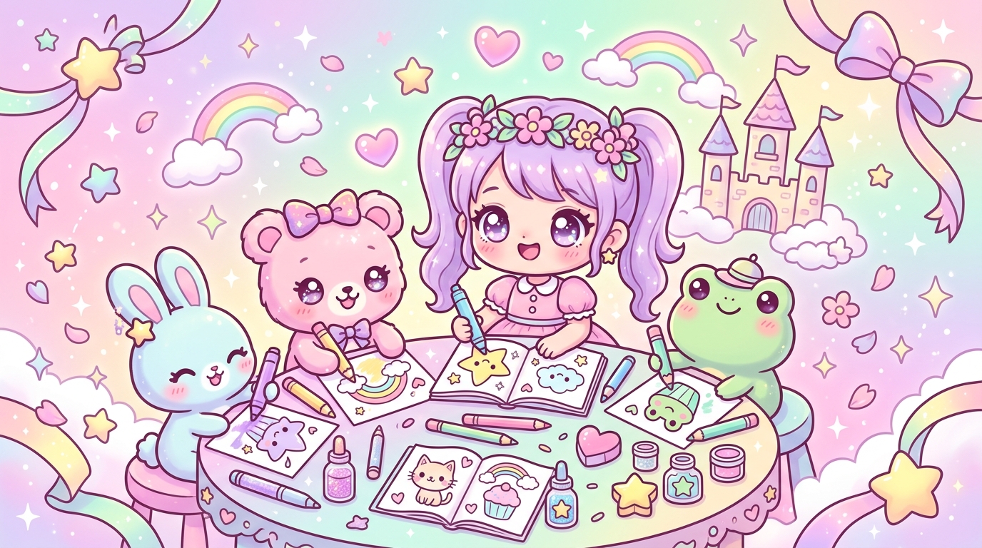 Coloriage kawaii débutant le guide facile pour tout réussir