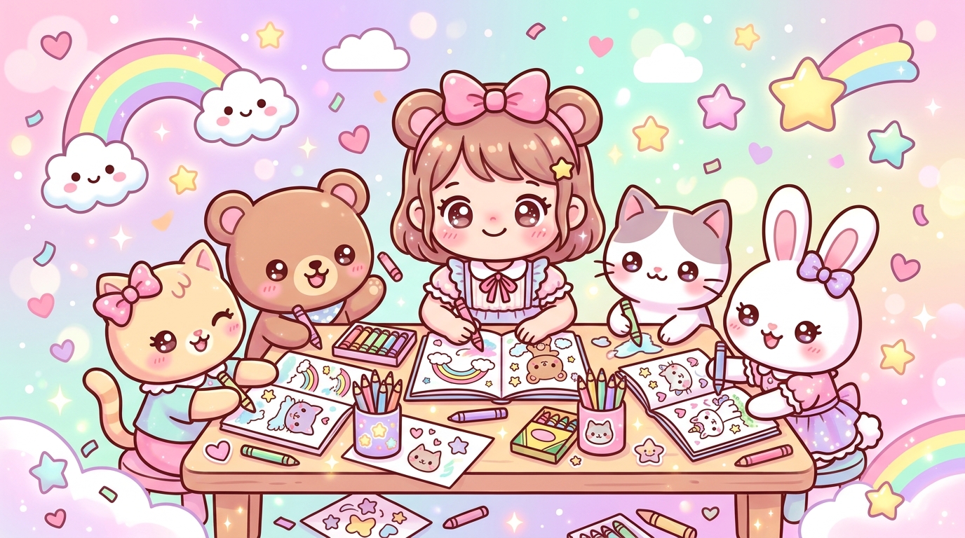 Coloriage kawaii bienfaits : les atouts pour votre enfant
