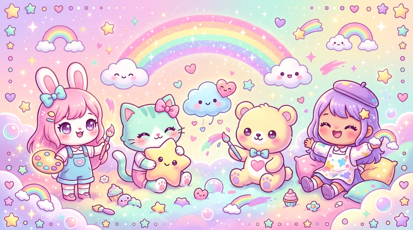 Maîtriser les couleurs style kawaii pour une déco adorable