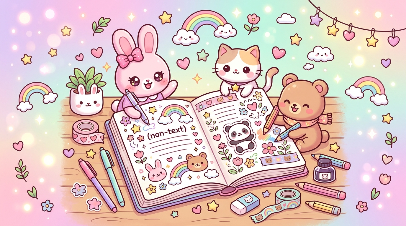Crée ton bullet journal kawaii pour un quotidien coloré