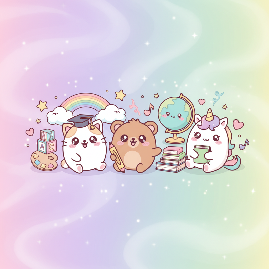 Coloriages Kawaii Éducatifs: Apprends en Coloriant Mignon!