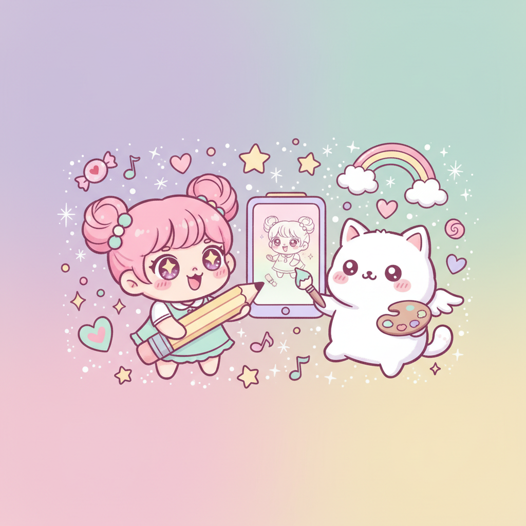 Dessiner personnage kawaii facile : Guide étape par étape