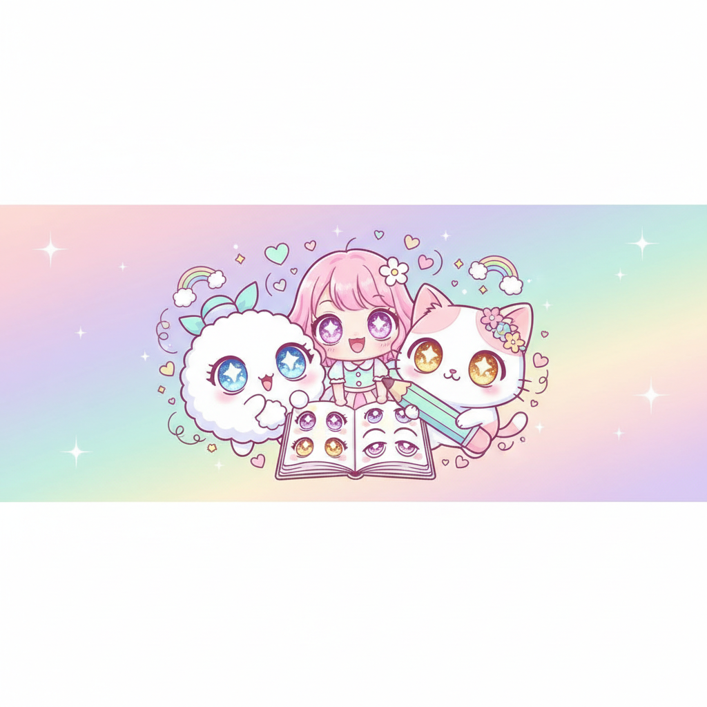 Dessiner yeux kawaii : Le guide ultime pour des yeux trop mignons