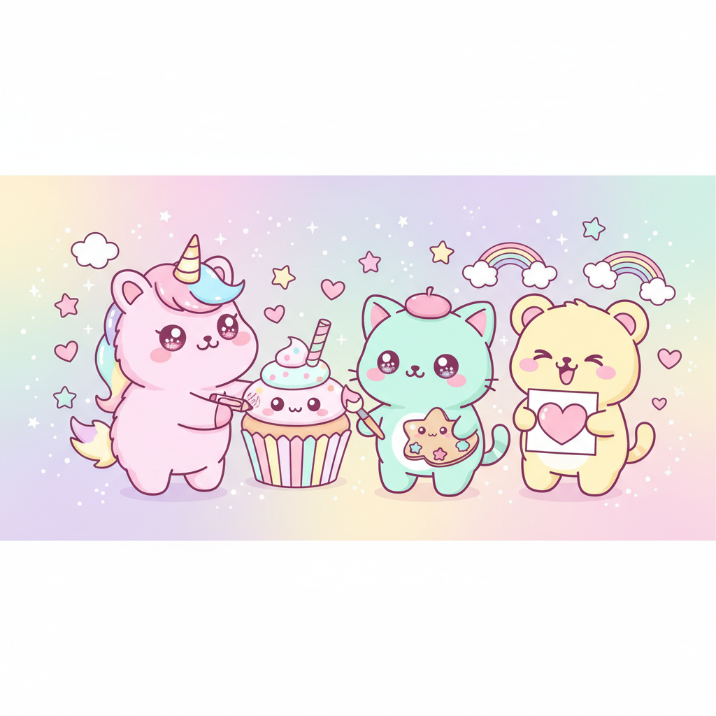 Colorir Desenho Kawaii: Guia para Iniciantes para um Resultado Adorável