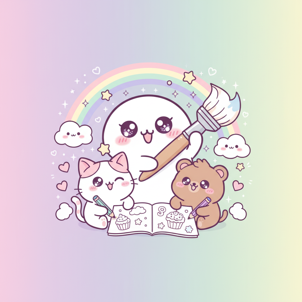 Colorir Kawaii Técnicas: Torne-se um Profissional Num Piscar de Olhos