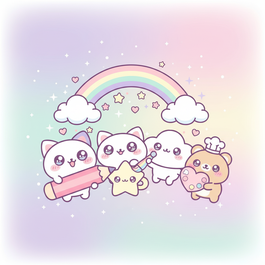 Desenhar e Colorir Kawaii Fácil: Guia Passo a Passo Adorável