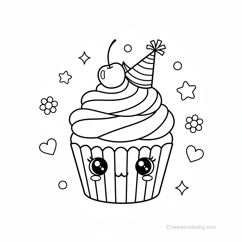 Coloriage Kawaii Bonbons Kawaii #25
