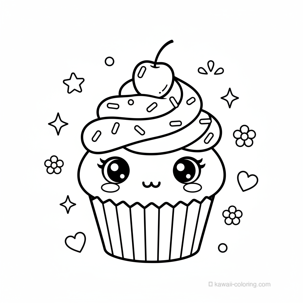 Coloriage Kawaii Bonbons Kawaii #29