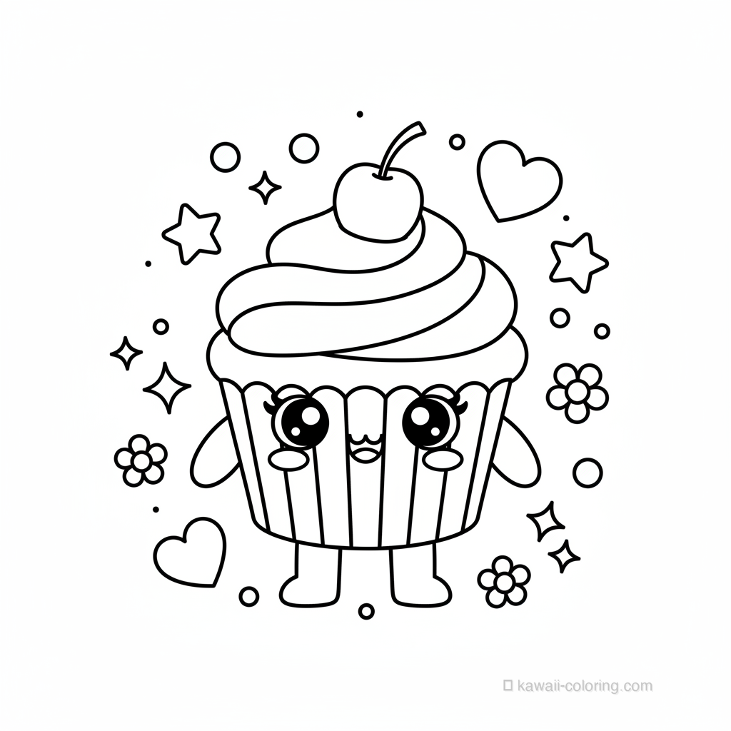 Coloriage Kawaii Bonbons Kawaii #30