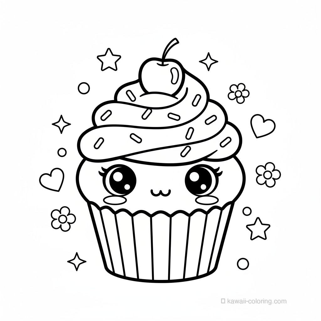 Coloriage Kawaii Bonbons Kawaii #22