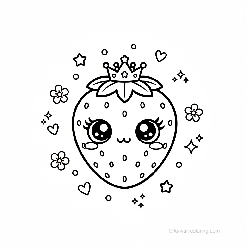 Kawaii Kawaii Fruits Coloring Page #29