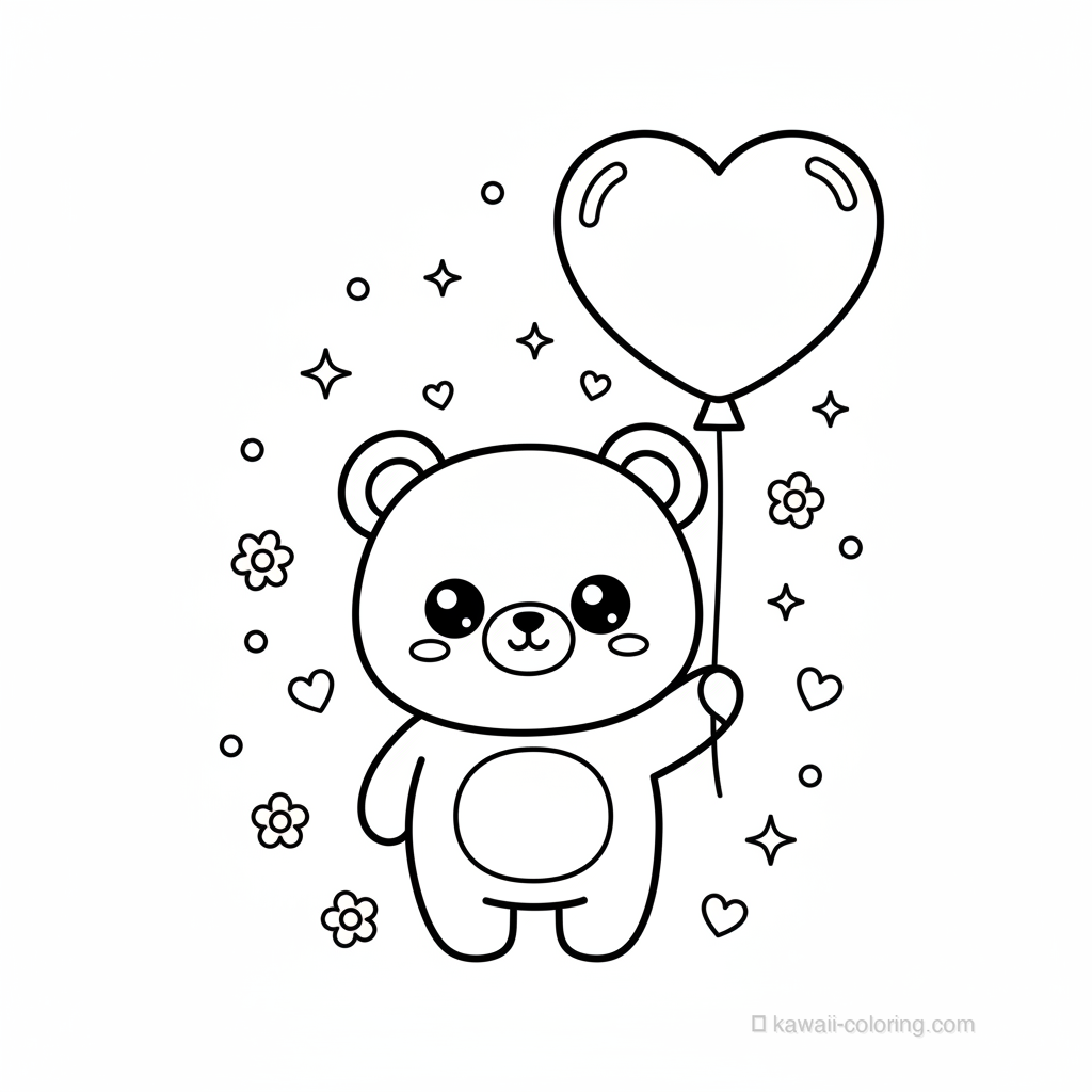 Kawaii Bears Ausmalbild #8