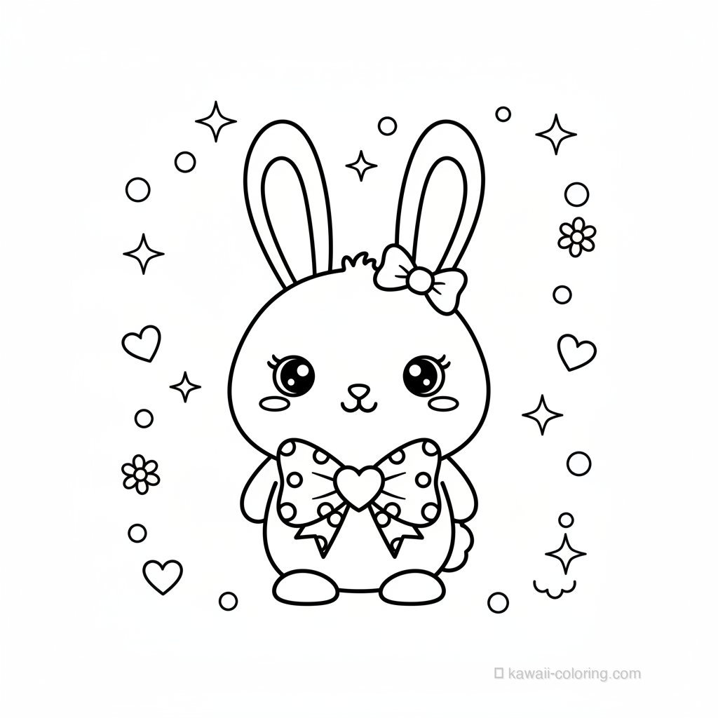 Lapin Kawaii Noeud Papillon #5