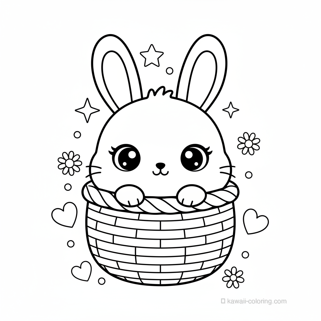 Lapin Kawaii dans Panier #7