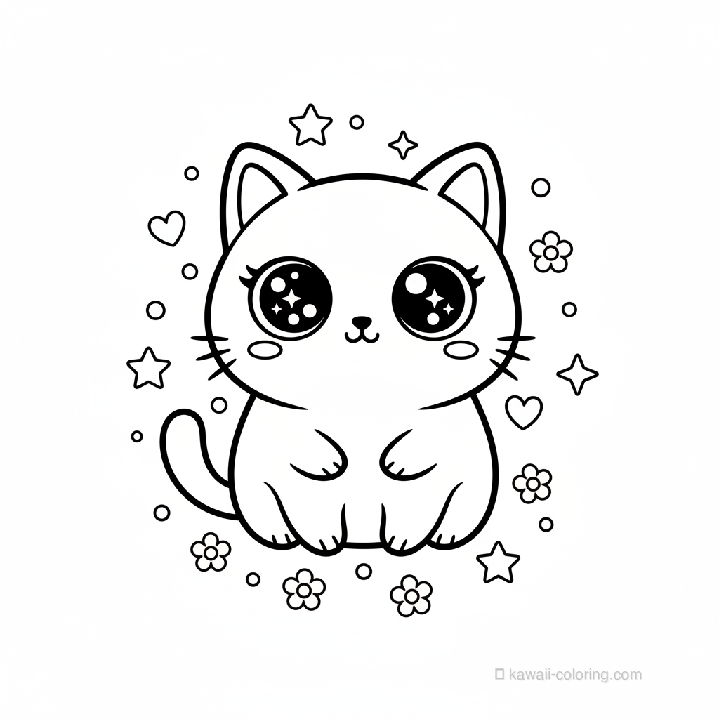 Big Eyes Kawaii Cat #2